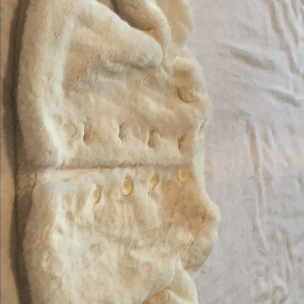 White fluffy jacket